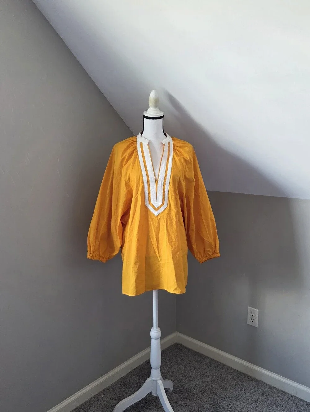 Tory Burch Puff Sleeve Tunic Top